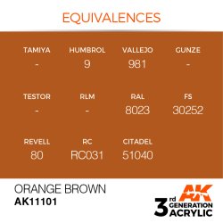 画像3: AKアクリル3G[AK11101][3G]オレンジブラウン