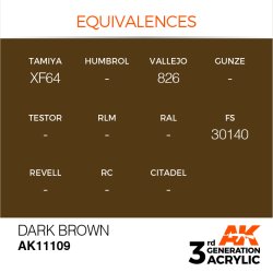 画像3: AKアクリル3G[AK11109][3G]ダークブラウン
