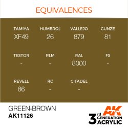 画像3: AKアクリル3G[AK11126][3G]グリーンブラウン