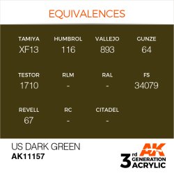 画像3: AKアクリル3G[AK11157][3G]USダークグリーン