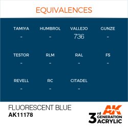 画像3: AKアクリル3G[AK11178][3G]蛍光ブルー