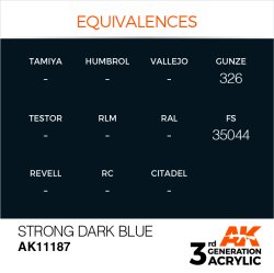 画像3: AKアクリル3G[AK11187][3G]ストロングダークブルー