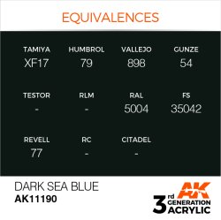 画像3: AKアクリル3G[AK11190][3G]ダークシーブルー