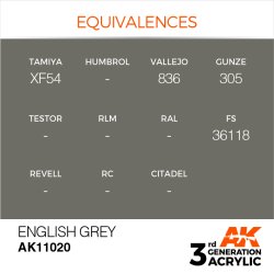 画像3: AKアクリル3G[AK11020][3G]イングリッシュグレイ