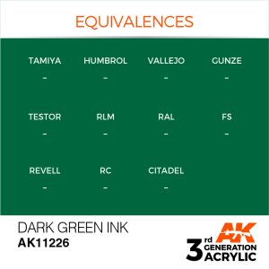 画像3: AKアクリル3G[AK11226][3G]ダークグリーンインク (3)