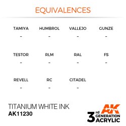 画像3: AKアクリル3G[AK11230][3G]チタニウムホワイトインク