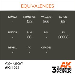 画像3: AKアクリル3G[AK11024][3G]アッシュグレイ