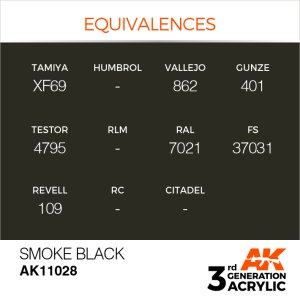 画像3: AKアクリル3G[AK11028][3G]スモークブラック (3)