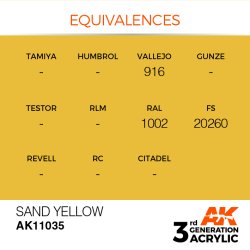 画像3: AKアクリル3G[AK11035][3G]サンドイエロー