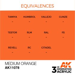 画像3: AKアクリル3G[AK11078][3G]メディウムオレンジ
