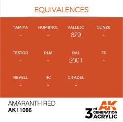 画像3: AKアクリル3G[AK11086][3G]アマランスレッド