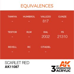 画像3: AKアクリル3G[AK11087][3G]スカーレットレッド