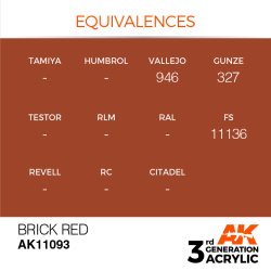 画像3: AKアクリル3G[AK11093][3G]ブリックレッド