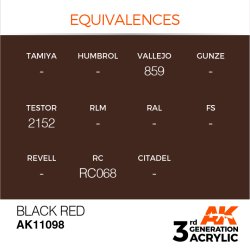 画像3: AKアクリル3G[AK11098][3G]ブラックレッド