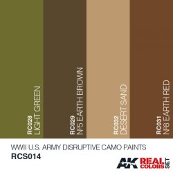 画像3: AKインタラクティブ[RCS014]アメリカ陸軍WW2迷彩カラーセット