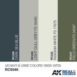 画像2: AKインタラクティブ[RCS046]US 海軍&海兵隊カラーズ 1950〜70年代
