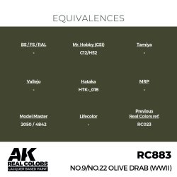 画像3: AKインタラクティブ[RC883]No.9／No.22 オリーブドラブ(WW2)