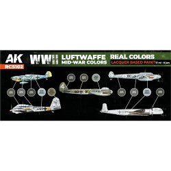 画像2: AKインタラクティブ[RCS102]WW2 ドイツ空軍 中期カラー8色セット