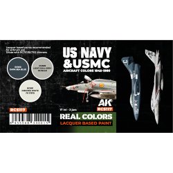 画像2: AKインタラクティブ[RCS117]US海軍・海兵隊航空機1945-1980カラー3色セット
