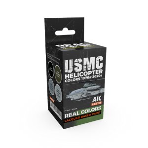 画像1: AKインタラクティブ[RCS118]US海兵隊ヘリコプターカラー1970s-2020s4色セット (1)