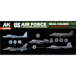 画像2: AKインタラクティブ[RCS119]US空軍＆州兵現用航空機カラー8色セット