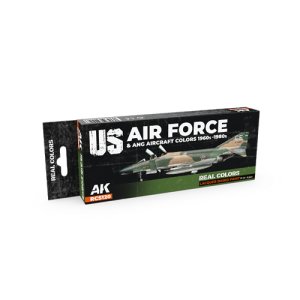 画像1: AKインタラクティブ[RCS120]US空軍＆州兵航空機1960s-1980sカラー8色セット (1)