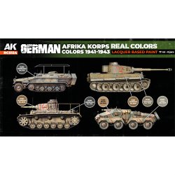 画像2: AKインタラクティブ[RCS124]ドイツアフリカ軍団戦車カラー6色セット
