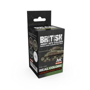 画像1: AKインタラクティブ[RCS128]WW2イギリスAFV北西ヨーロッパ戦線1944-45カラー4色セット (1)