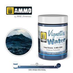 画像1: AMMO[AMIG2240]ビネットアクリルウォーター：ディープ オーシャン