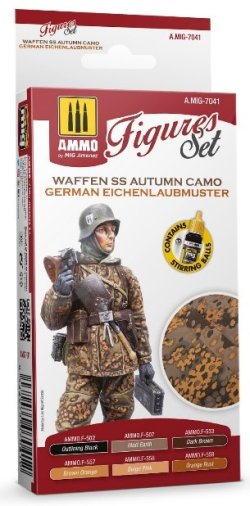 画像1: AMMO[AMIG7041]ドイツ武装親衛隊 オークリーフ迷彩（秋） カラーセット