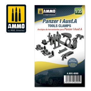 画像1: AMMO[AMIG8095]1/35 I号戦車 A型用工具クランプ (1)
