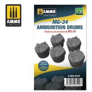 画像1: AMMO[AMIG8104]1/35 MG-34用ドラムマガジン (1)
