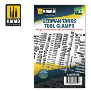 画像1: AMMO[AMIG8106]1/35 ドイツ軍戦車用工具クランプ (1)