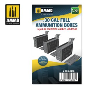 画像1: AMMO[AMIG8108]1/35 .30cal 弾薬箱 (弾薬入り) (1)