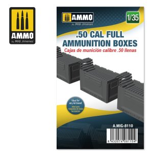 画像1: AMMO[AMIG8110]1/35 .50cal 弾薬箱 (弾薬入り) (1)