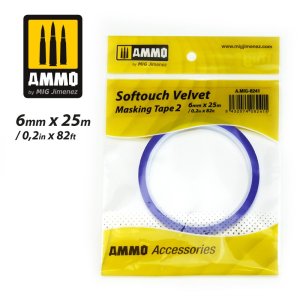 画像1: AMMO[AMIG8241]ソフトタッチベルベットマスキングテープ #2  (6mm x 25m) (1)