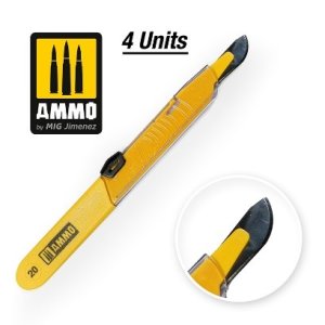 画像1: AMMO[AMIG8699]ガード付きブレード：カーブL (1枚入り) (1)