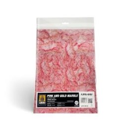 画像1: AMMO[AMIG8787]大理石 (ピンク & ゴールド)：ダイカット (丸)(2枚入り)