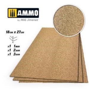 画像1: AMMO[AMIG8838]クリエイトコルク 小粒 ミックス(1mm、2mm、3mm厚 各1枚入り) (1)