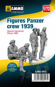 画像1: AMMO[AMIG8913]1/72 ドイツ戦車クルー 1939年 (4体セット) (1)