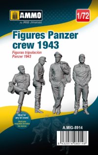AMMO[AMIG8914]1/72 ドイツ戦車クルー 1943年 (4体セット)