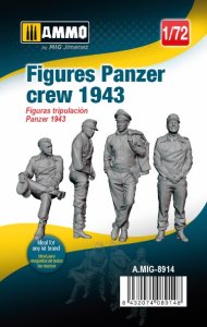 画像1: AMMO[AMIG8914]1/72 ドイツ戦車クルー 1943年 (4体セット) (1)