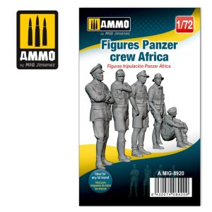 画像1: AMMO[AMIG8920]1/72 WW.II ドイツ 戦車兵  (アフリカ戦線) (5体セット) (1)