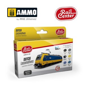 画像1: AMMO[AMOR1001]レイルセンターシリーズオランダ 機関車 エポックIV-V カラーセット (1)