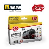 AMMO[AMOR1005]レイルセンターシリーズドイツ DRG-DB 蒸気機関車エポックII カラーセット