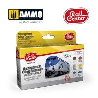 AMMO[AMOR1008]レイルセンターシリーズクラシックアメリカンレールロードカンパニー機関車用カラーセット Vol.2