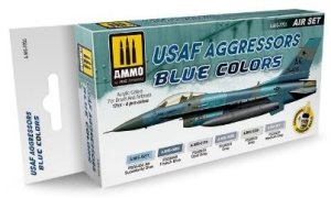 画像1: AMMO[AMIG7235]米空軍 アグレッサー機用ブルーカラーセット (1)