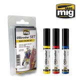 AMMO[AMIG7504]ベーシックカラーセット(3502・3503・3504)（模型用筆付油絵の具）