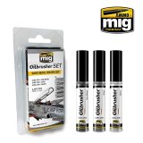 AMMO[AMIG7508]ベアメタルカラーセット(3535・3536・3538)（模型用筆付油絵の具）