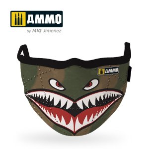 画像1: AMMO[AMIG8066]ファッションマスク  P-40 シャークマウス (1)
